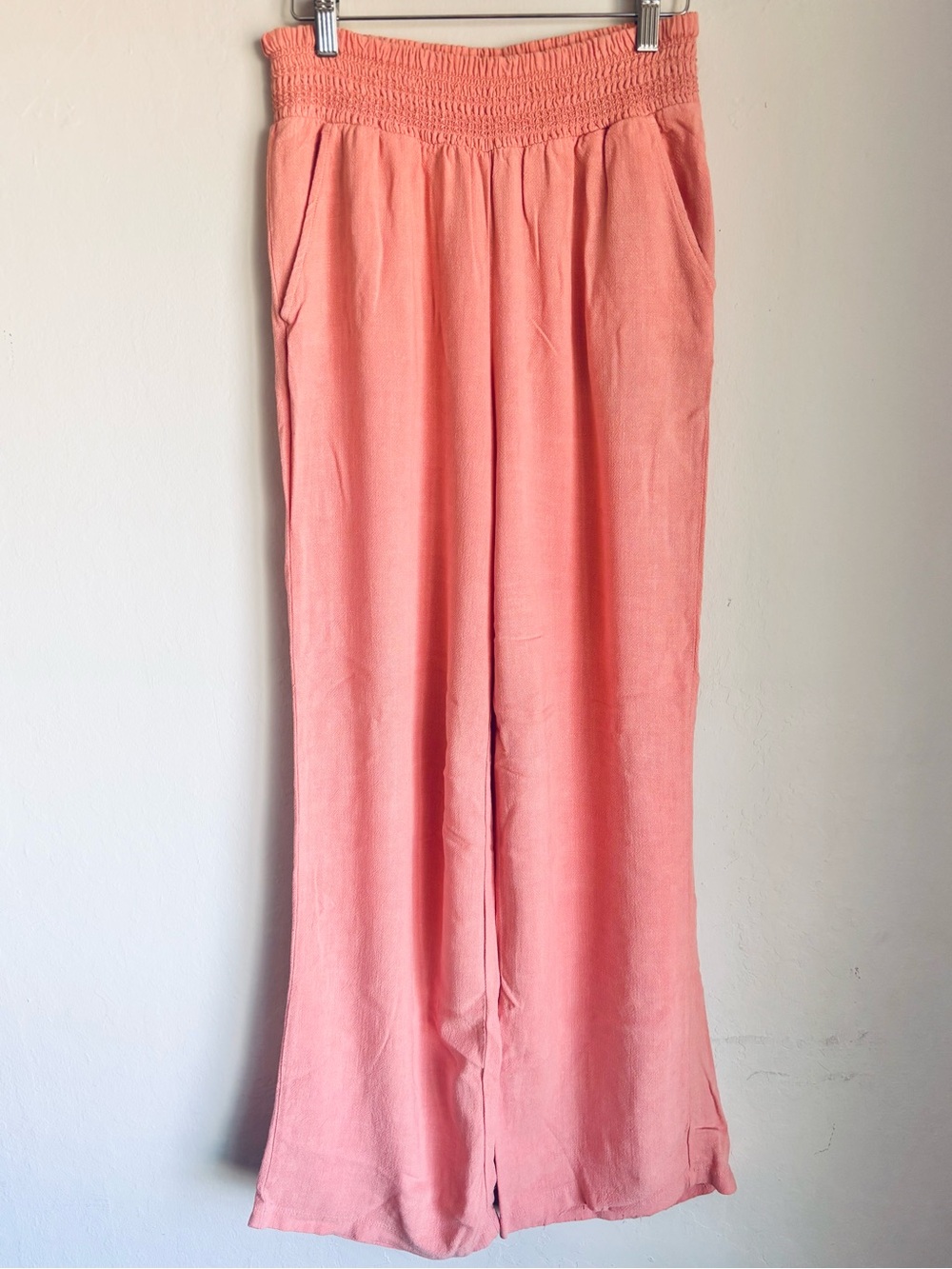 Belle by Kim Gravel Coral Pink Wide-Leg Pants